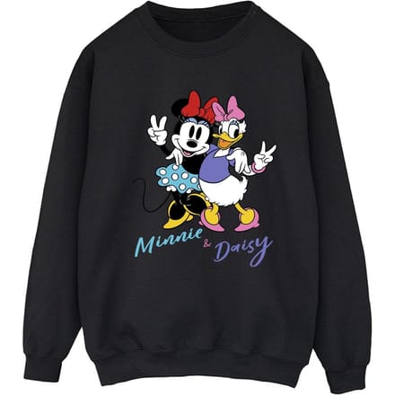 Disney Dames/Dames Minnie Mouse en Madeliefje Sweatshirt (Zwart)