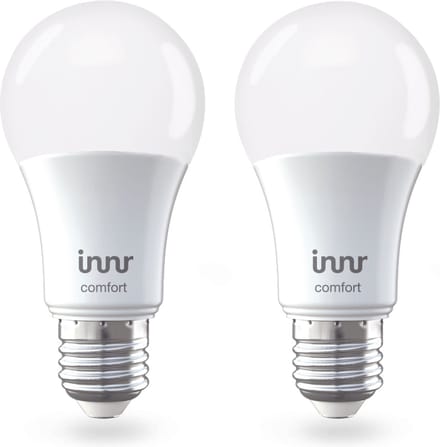Innr slimme lamp E27 ambiance white - werkt met * - warmwit tot helder wit - Zigbee smart LED - dimbaar en tunable - 2 pack