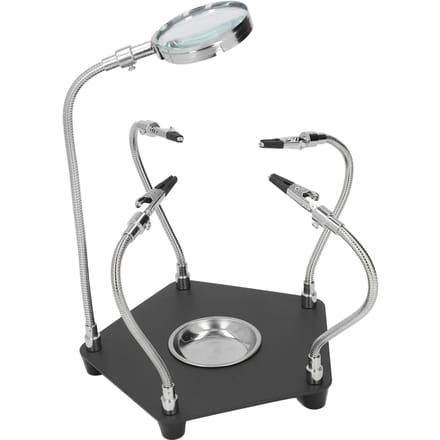 Soldeerhouder Hoge Lichtdoorlaatbaarheid Universele Arm PCB 3x Vergroting HD Solderen