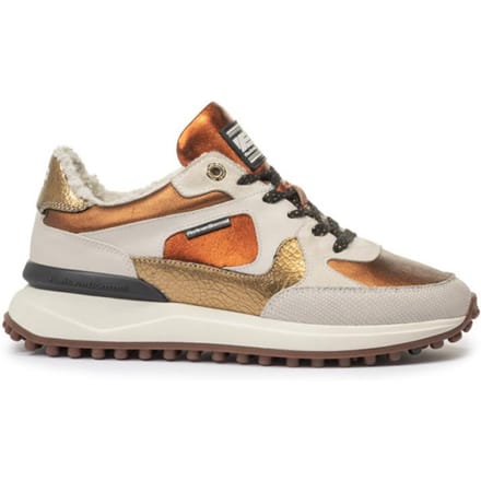 Floris Van Bommel Noppi 34.01 Sneakers - Leren Sneaker - Dames - Brons - Maat 37,5