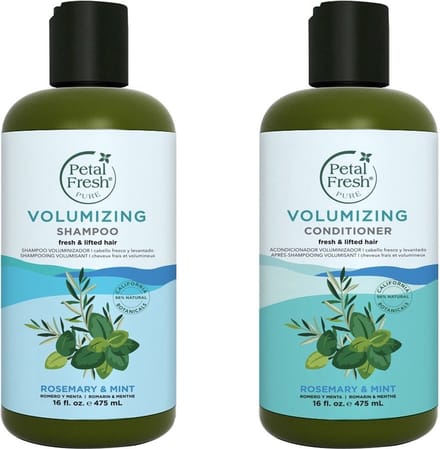PETAL FRESH - Rosemary&Mint - Shampoo (475ml) & Conditioner 475ml) - 2 Pack
