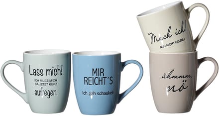 Koffiemok SPREUKEN, 330 ml