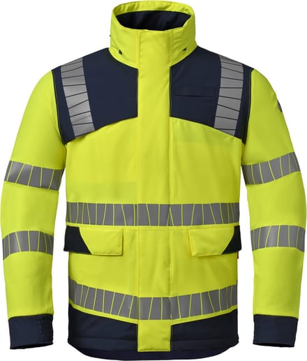 HAVEP Parka High Vis 50423 - Fluo Geel/Indigo Blauw - L
