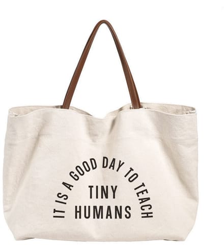 Cadeau juf - Draagtas voor leerkrachten - Tas - Juffrouw - Tiny Humans