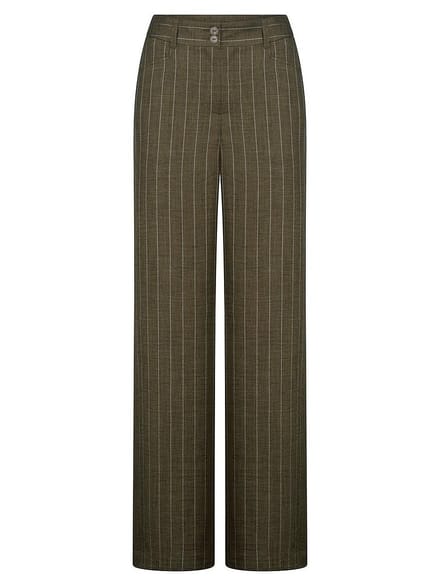 Wide Fit-broek Van Peter Hahn groen