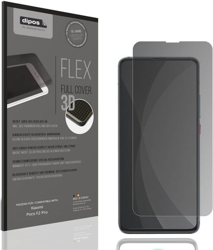 dipos FLEX – Matte Privacy Screenprotector geschikt voor Xiaomi Poco F2 Pro | Volledige Schermbescherming | Case-Friendly