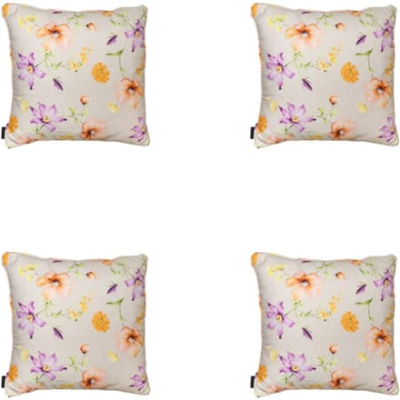 Madison - Sierkussen Florina purple - Ca. 50x50 cm - Set van 4