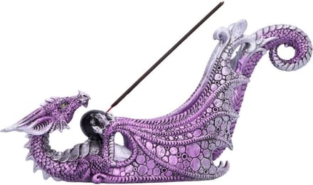 Nemesis Now - Draconic Essence Draak Wierookbrander - Paarse draak
