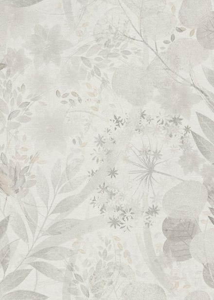 Erismann Vinylbehang 10506-31 - Floralie - Botanisch Wit - 53cm x 10.05m