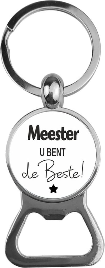 Bieropener Glas -  Meester U Bent De Beste