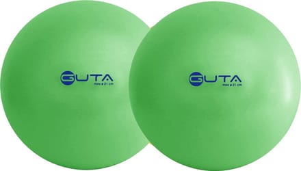Set van 2 x Fantybal | Softy bal | Trefbal| 21 cm Groen Zachte Bal
