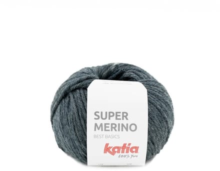Katia Super Merino - 11 donkergrijs - Wol/Acryl Garen