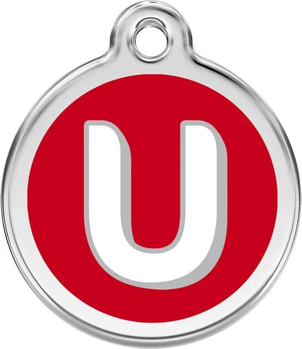 Red Dingo Hondenpenning 20 mm letter U