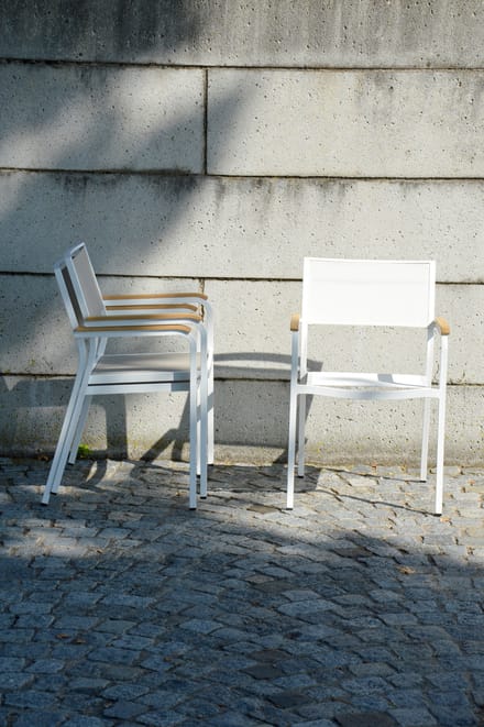 Jan Kurtz - Lux Alu stapelstoel - wit
