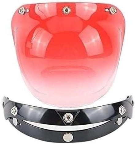 Motorhelm Vizier - Bubble Shield - Motorrijden - Universeel - 25 cm - Transparant