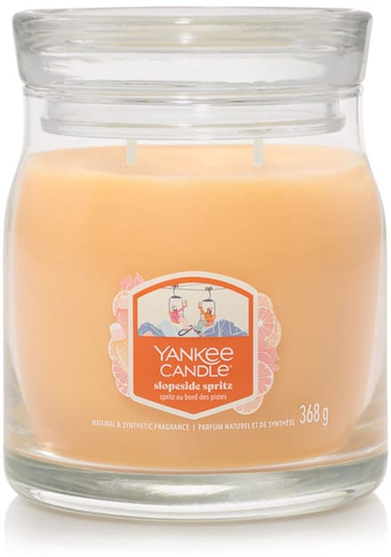 Yankee Candle - Slopeside Spritz Medium Jar Geurkaars - 50 branduren - twee lonten