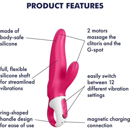 Satisfyer Vibes - Charming Smile, G-spot-vibrator met 12 krachtige vibratieprogramma's, waterdicht, oplaadbaar