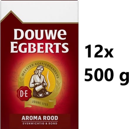 Douwe Egberts Aroma Rood Filterkoffie - 12 x 500 gram