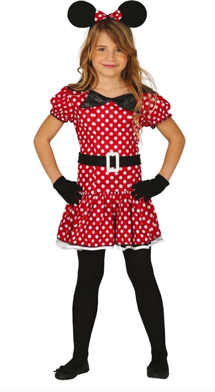 Fiestas Guirca Verkleedjurk Minnie Mouse Polyester Mt 5-6 Jaar