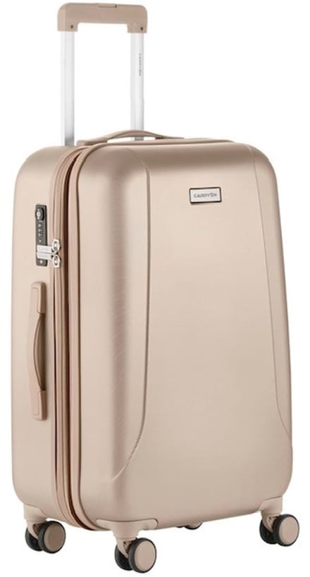 CarryOn Skyhopper Middenmaat Koffer 65Ltr - Reiskoffer 68cm met Expander - Champagne