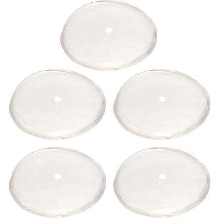 5 Stuks 80 Mesh Herbruikbaar Roestvrijstalen Filtergaas voor 600ml French Press Pot Accessoire white