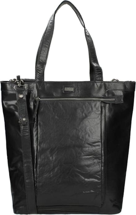 Spikes & Sparrow Leren Shopper - Zwart