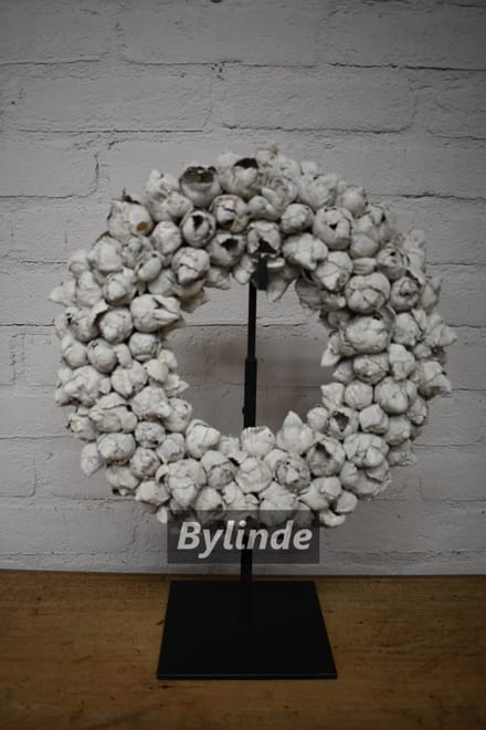 Couronne - Krans Ø 30 cm Coco fruit Sand Stone / Zand - Krans coco fruit 30cm.