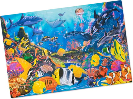 Onderwatervloerpuzzel met extra dikke kartonnen delen - Puzzels voor Creatief Spel