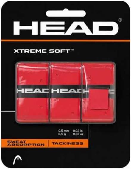 Head Xtreme Soft - Overgrip Red - Padel/Tennis/Badminton/Sqaush