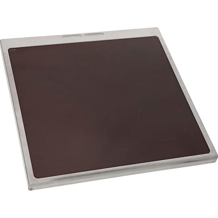 AEG glasplaat met kader, inox, 596x600mm 140197244019