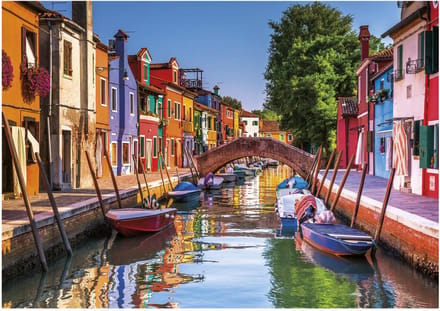 Educa legpuzzel Burano Italië 3000 stukjes volwassenen puzzel.