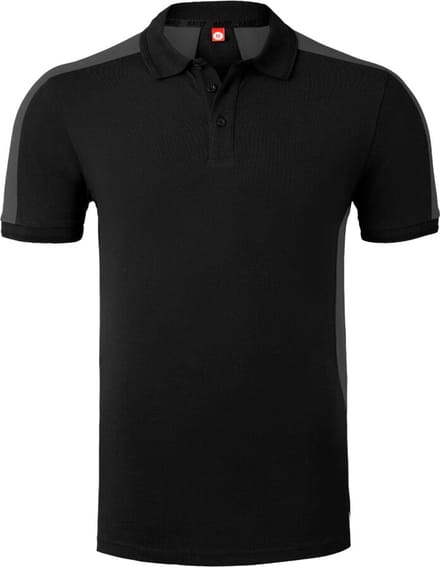 HAVEP Polo Bicolor 10074 - Zwart/Charcoal - 3XL