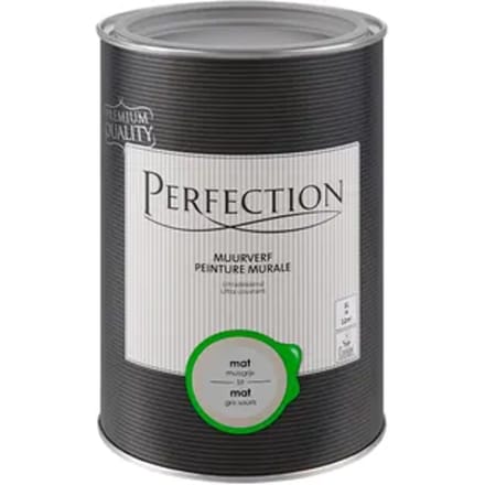 Perfection Ultradekkend Muurverf - Mat - Muisgrijs - 1l