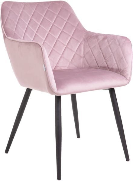 HOMLA - Chair - SHELTON - Velour Pink - 56x60x84cm