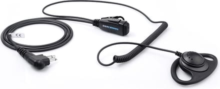DerComms® Oorschelp voor Motorola CLR446, CP040, DP1400, XT420, XT460, XT660D, XTNi portofoons