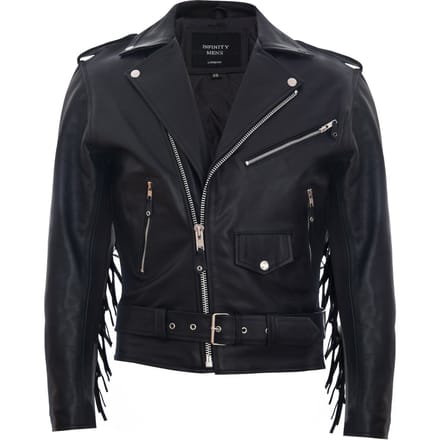 Fringe Hide Leather Brando kwastjes motorfiets bikerjack