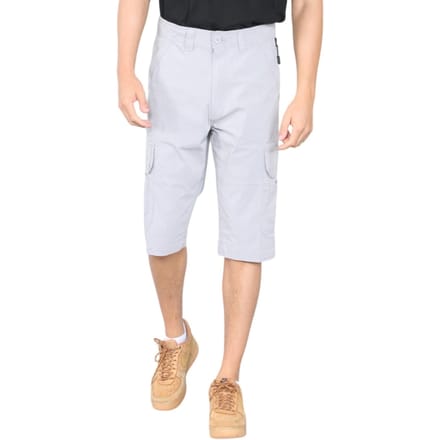 Heren cargo multi-pocket sneldrogende shorts in grijs