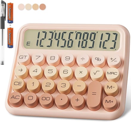 Grote 12-cijferige rekenmachine met 5 inch scherm voor schoolgebruik
