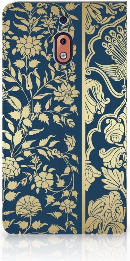 Nokia 2.1 2018 Smart Cover Beige Flowers