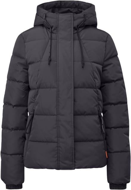 Donsjas met capuchon en elastische zoom dames QS