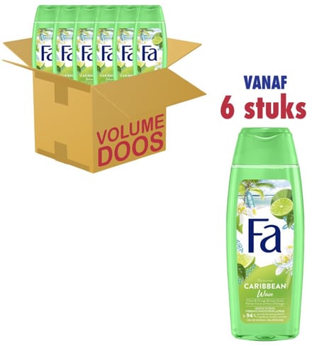 FA Douche Gel Caribbean Wave [6x 250ml]