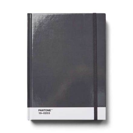 Copenhagen Design - Notitieboek Groot Gestipt - Gray 19-0203 - Papier - Grijs -