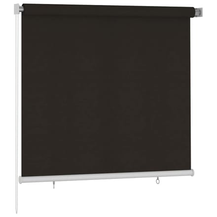 vidaXL - Rolgordijn - voor - buiten - 165(B)x140(H) - cm - HDPE - bruin
