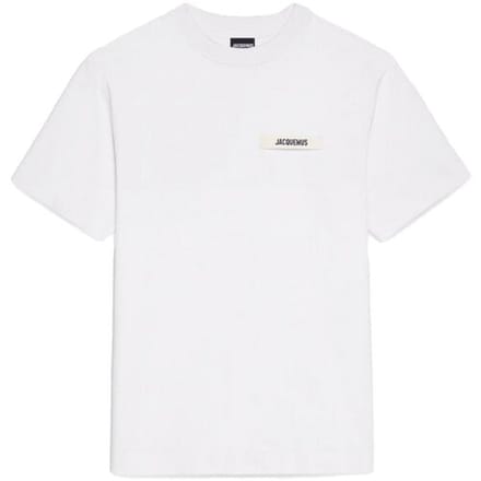 T-shirt Korte Mouw Jacquemus LE T-SHIRT LE GROS GRAIN WHITE
