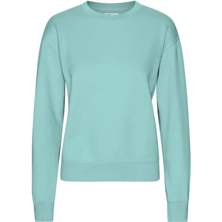 Dames sweatshirt met ronde hals Colorful Standard Classic Organic Teal Blue