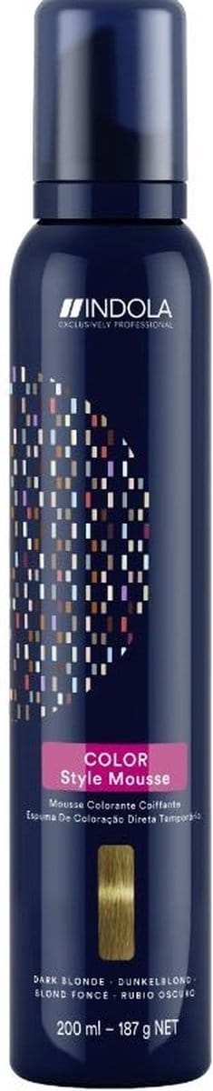 Indola - Color Style Mousse - Dark Blonde - 200 ml