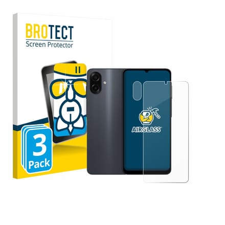 Screenprotector 3 Stuks voor Samsung Galaxy A07 (Voor+Camera) Beschermglas transparant