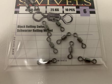 Spro - tonwartel - swivel - 10 stuks - maat 6 - 25 kg