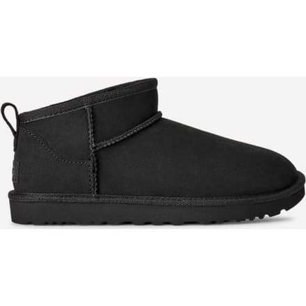 UGG® Classic Ultra Mini for Women in Black, Size 8, Twinface/Polyester/Leather