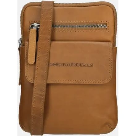 The Chesterfield Brand Schoudertas Aden Shoulderbag Cognac Bruine